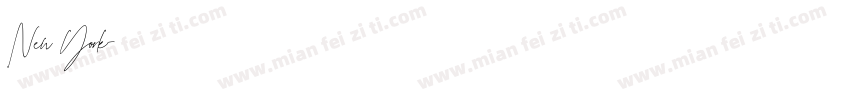 New York字体转换